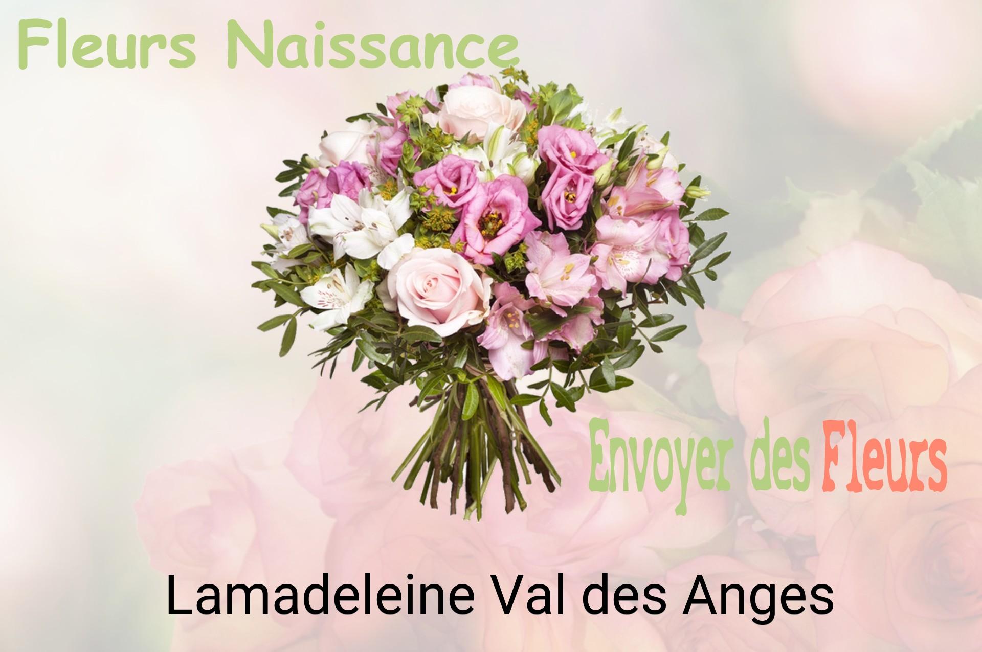 Bouquet de fleurs de naissance livré à Lamadeleine-Val-des-Anges